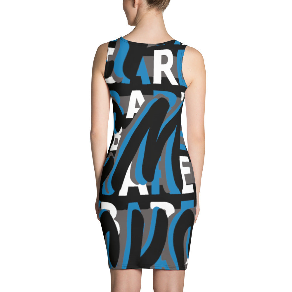 MONEYBARE Boss Fancy FTB-1 "Contouresque" Dress - Blue in Icon
