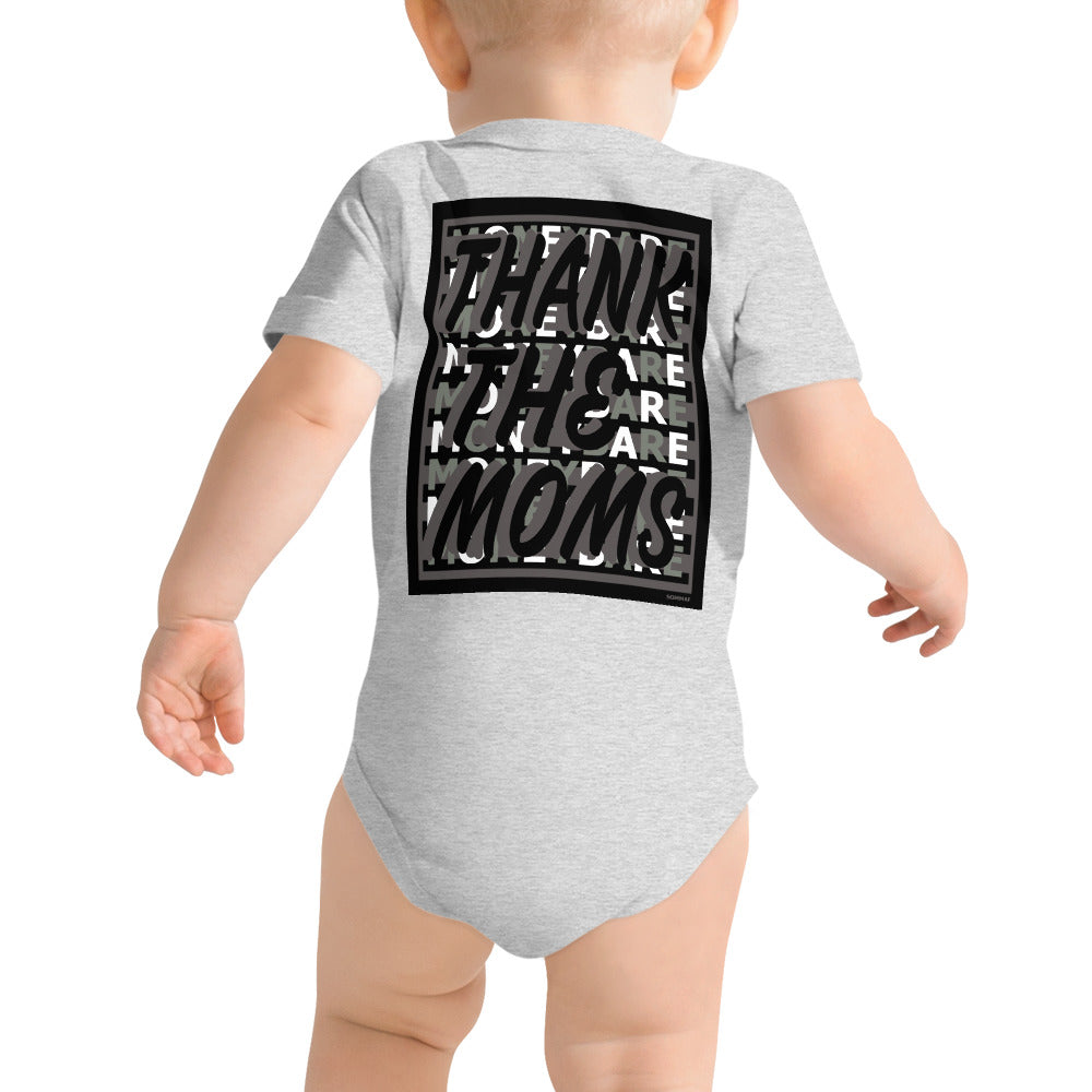 MONEYBARE TTM-1 Baby Bodysuit One-Piece Onesie - Grey