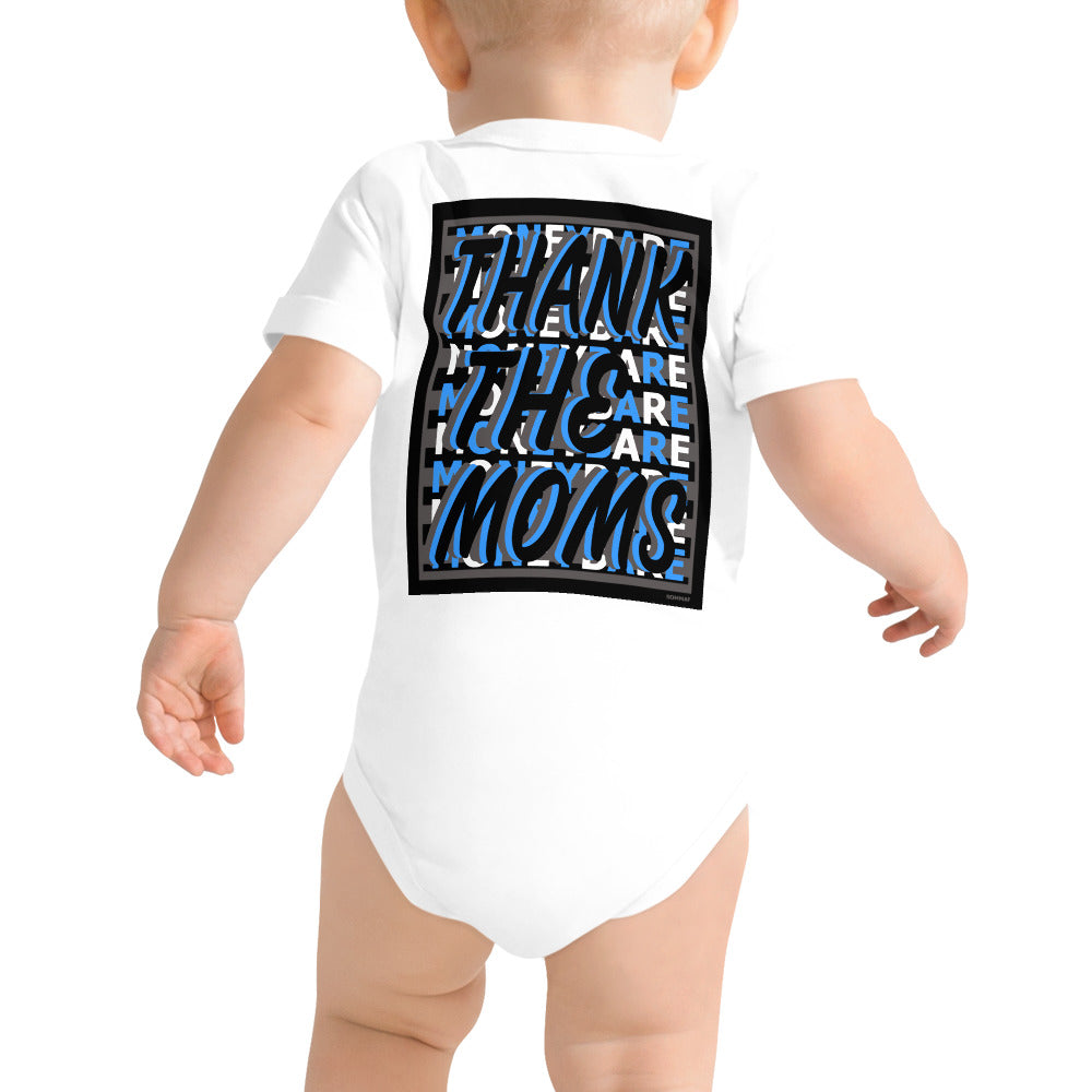 MONEYBARE TTM-1 Baby Bodysuit One-Piece Onesie - Aqua