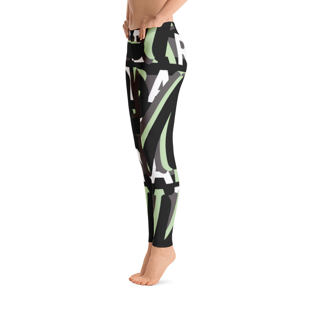 MONEYBARE Boss Fancy FTB-1 "Contouresque" Leggings - Mint Green