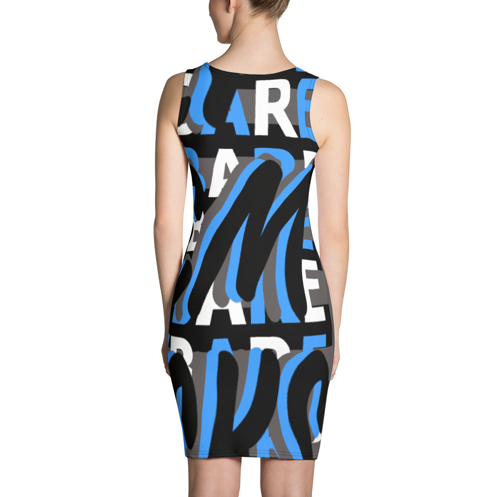 MONEYBARE Boss Fancy FTB-1 "Contouresque" Dress - Aqua
