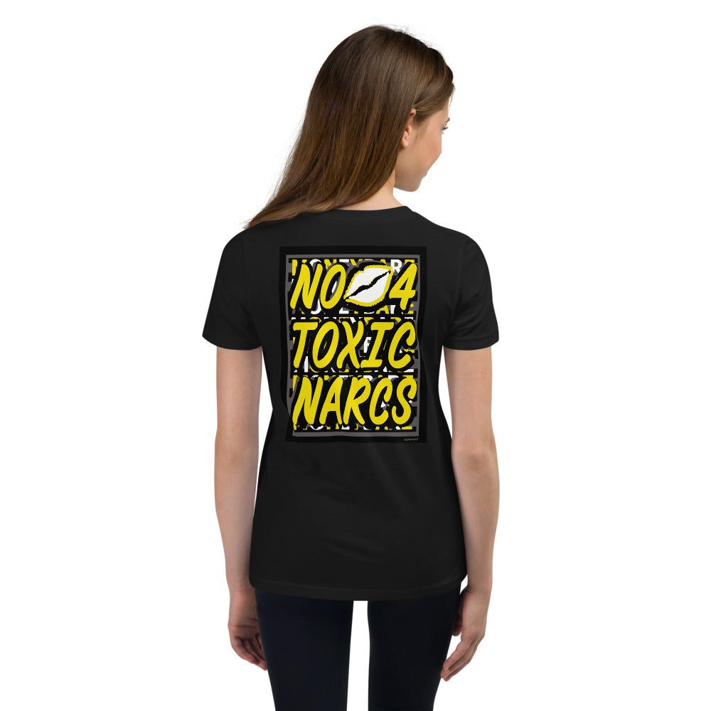 MONEYBARE N4TN-1 Youth Short Sleeve Premium T-Shirt - Yellow In Icon