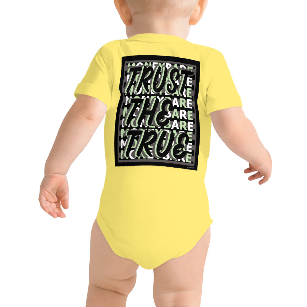 MONEYBARE TTT-1 Baby Bodysuit One-Piece Onesie - Mint Green