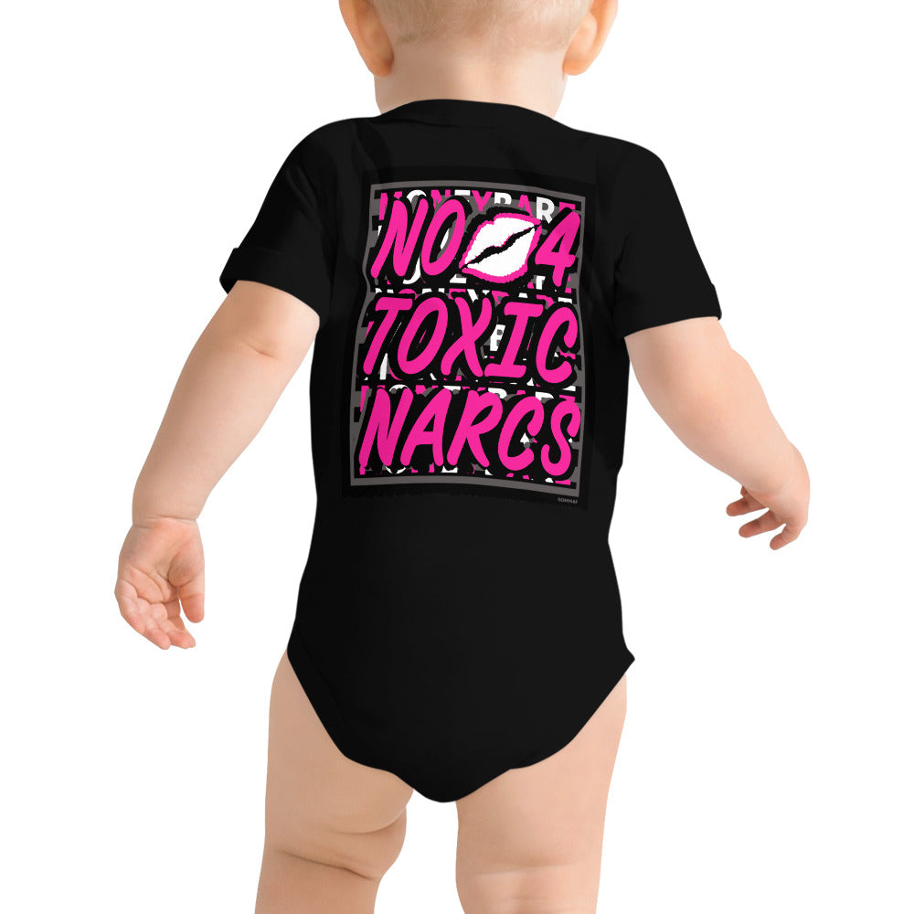 MONEYBARE N4TN-1 Baby Bodysuit One-Piece Onesie - Pink