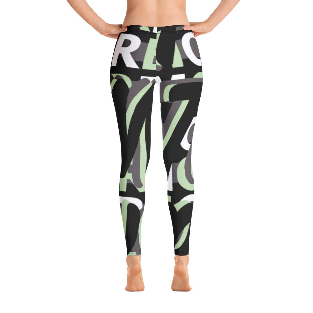 MONEYBARE Boss Fancy FTB-1 "Contouresque" Leggings - Mint Green