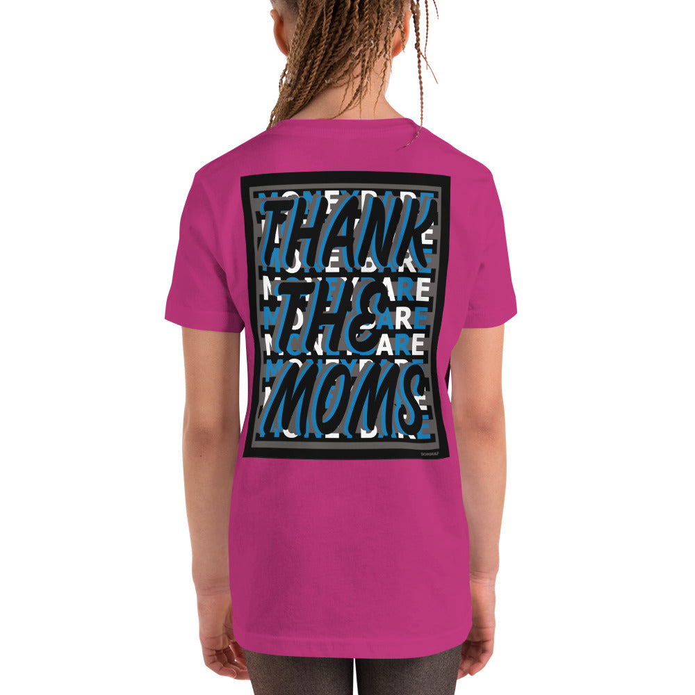 MONEYBARE TTM-1 Youth Short Sleeve Premium T-Shirt - Blue In Icon