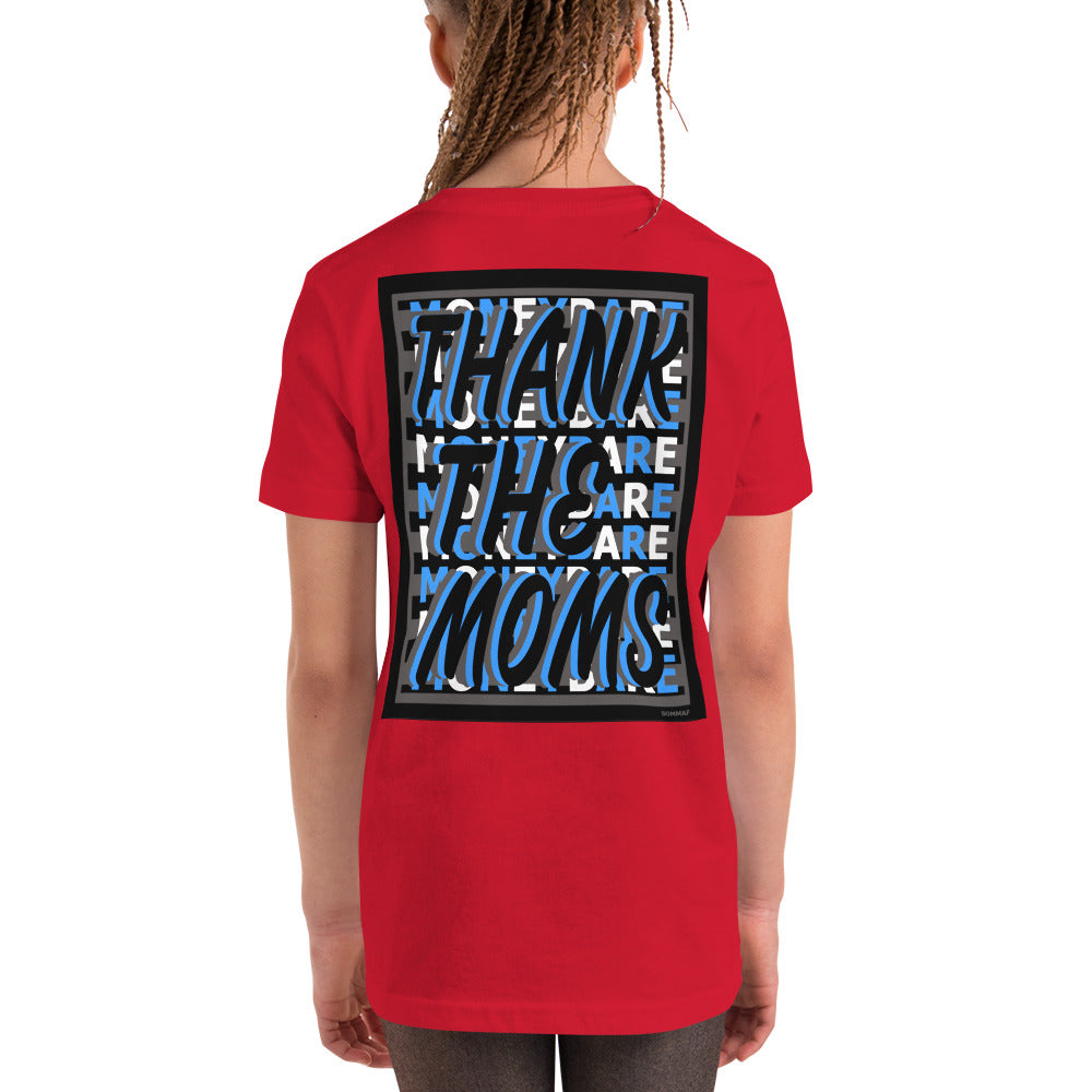 MONEYBARE TTM-1 Youth Short Sleeve Premium T-Shirt - Aqua In Icon