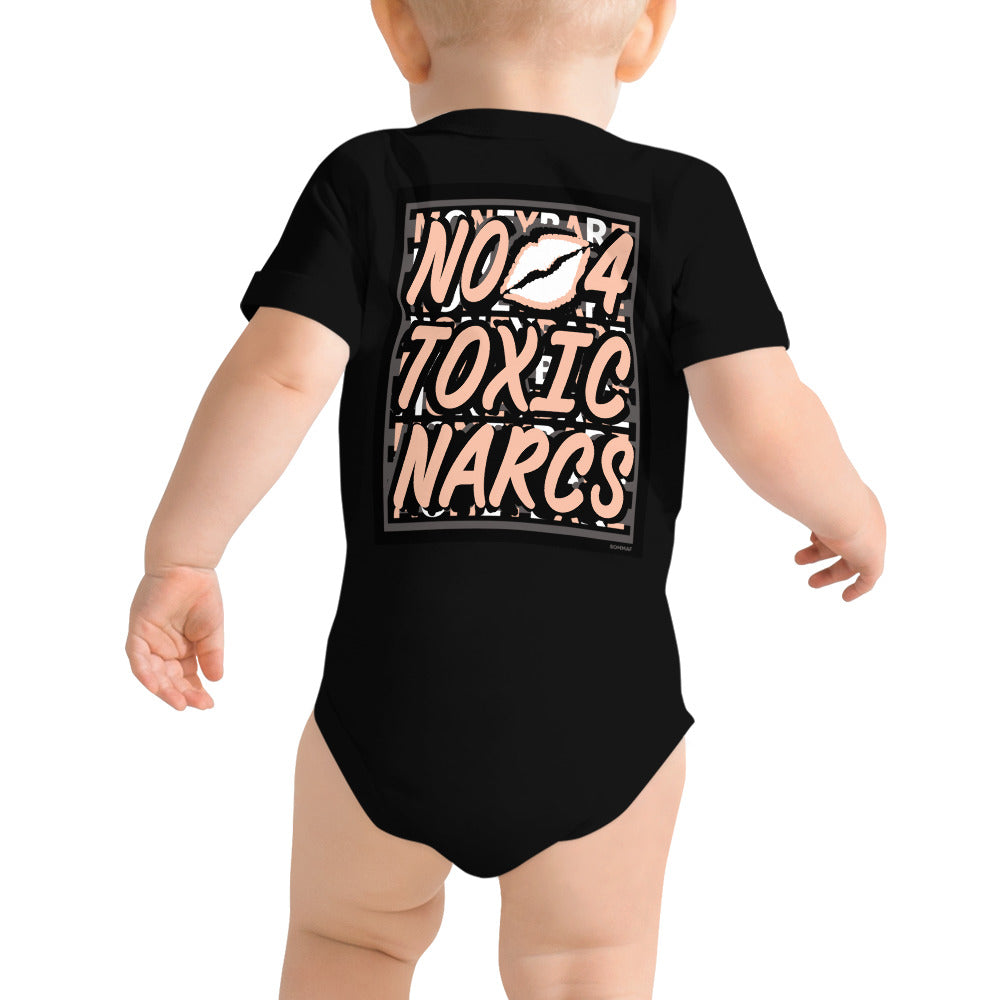 MONEYBARE N4TN-1 Baby Bodysuit One-Piece Onesie - Peach