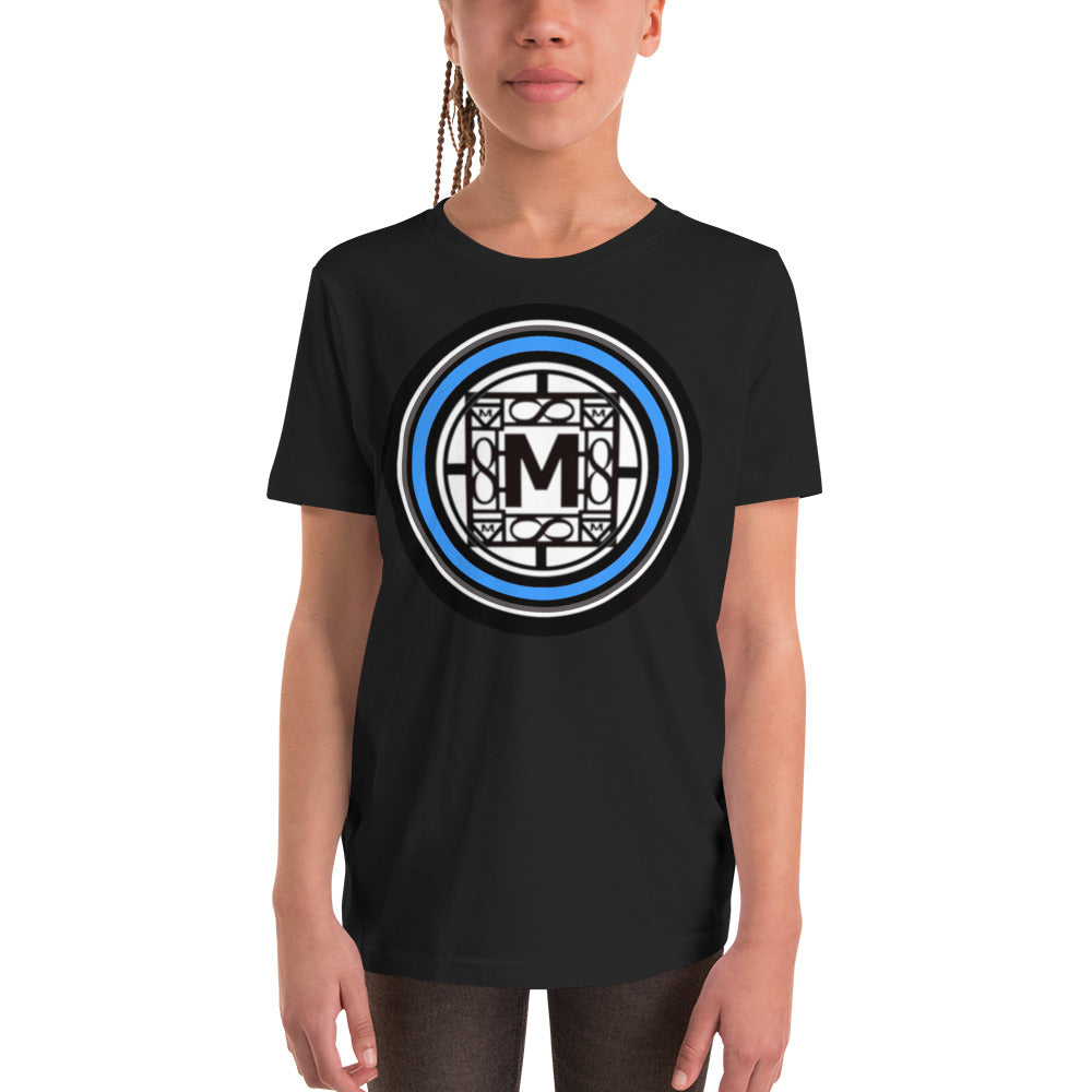 MONEYBARE TTM-1 Youth Short Sleeve Premium T-Shirt - Aqua In Icon