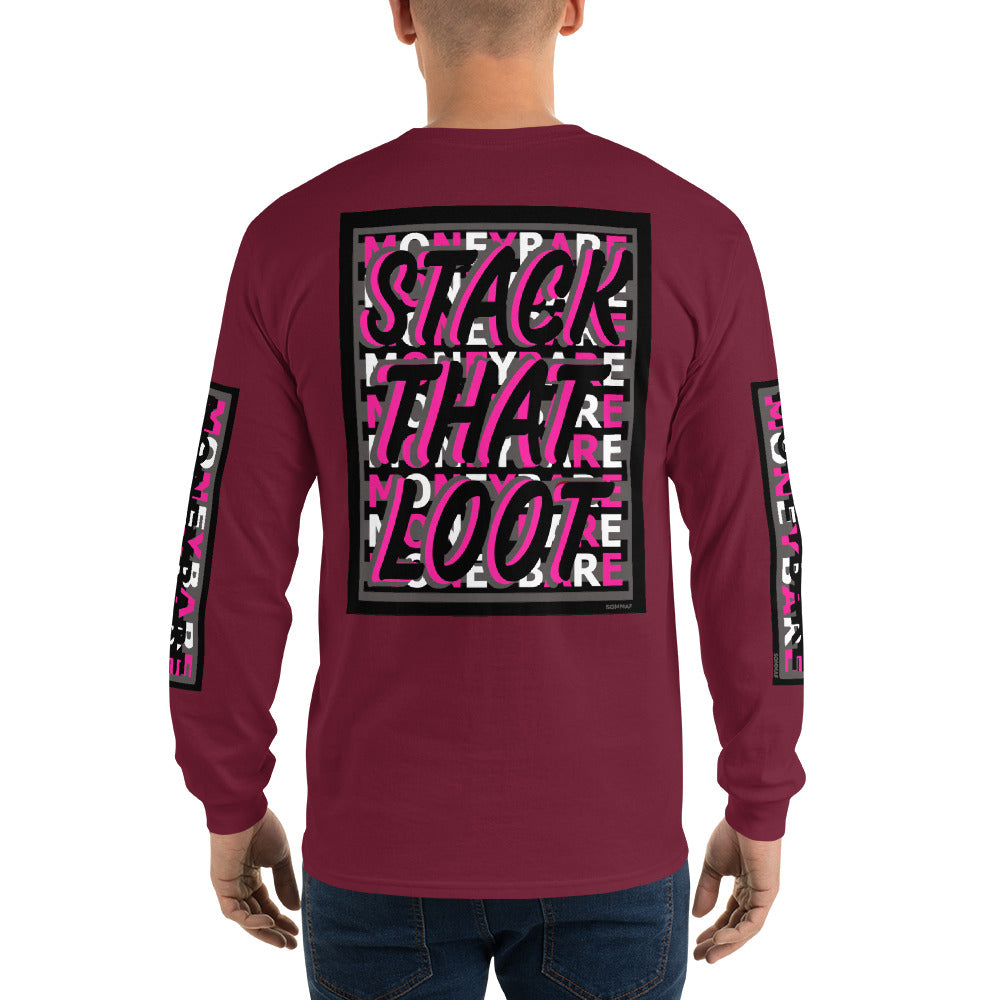 STL-1 Men’s Long Sleeve Shirt - Pink