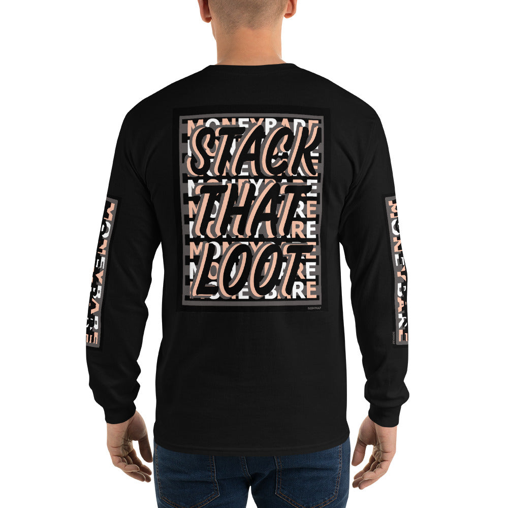 STL-1 Men’s Long Sleeve Shirt - Peach