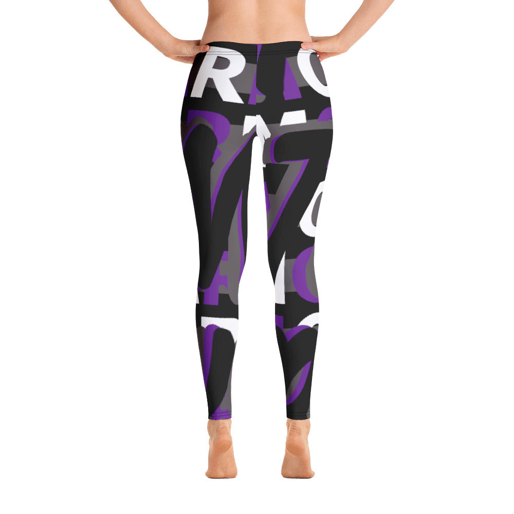 MONEYBARE Boss Fancy FTB-1 "Contouresque" Leggings - Purple in Icon