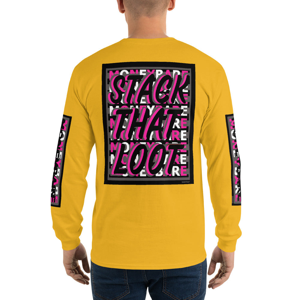 STL-1 Men’s Long Sleeve Shirt - Pink