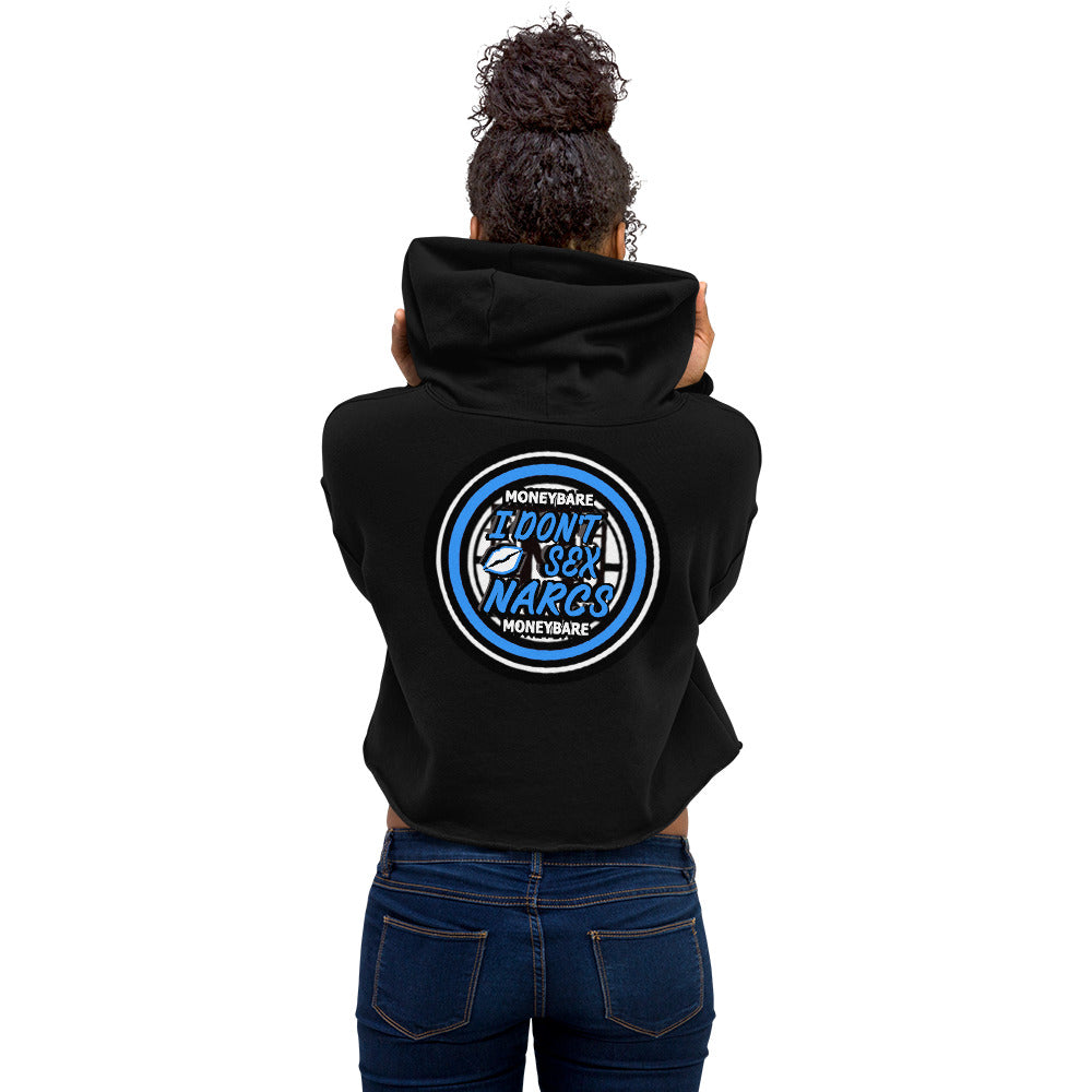 MONEYBARE IDSN-1 Crop Hoodie - Aqua In Icon