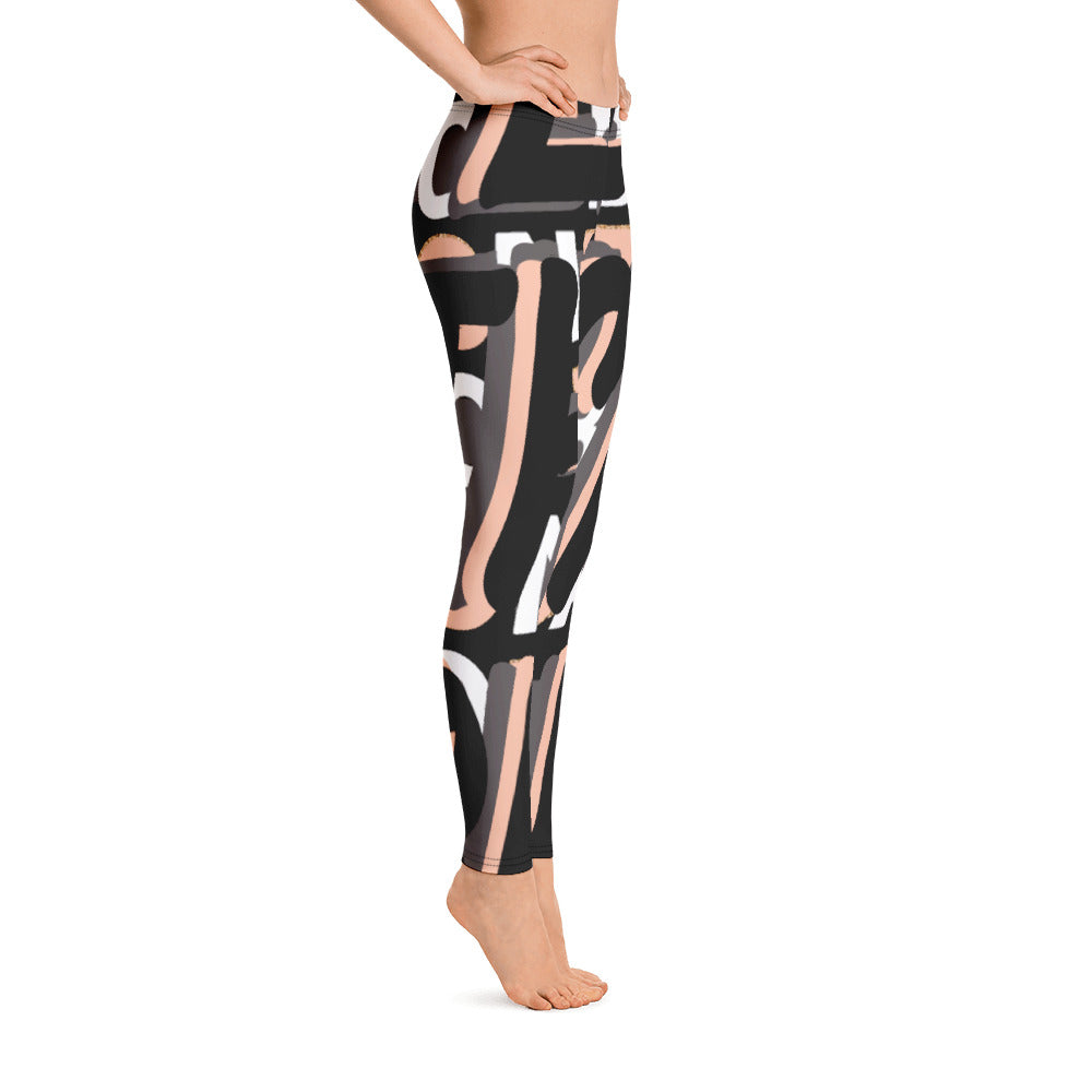MONEYBARE Boss Fancy FTB-1 "Contouresque" Leggings - Peach