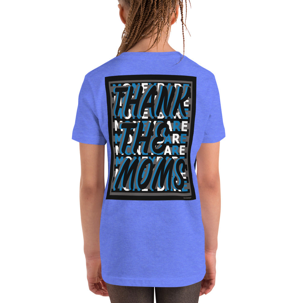 MONEYBARE TTM-1 Youth Short Sleeve Premium T-Shirt - Blue In Icon