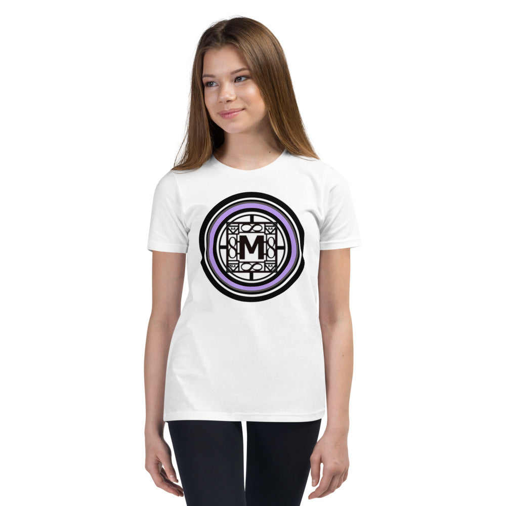 MONEYBARE N4TN-1 Youth Short Sleeve Premium T-Shirt - Lilac In Icon