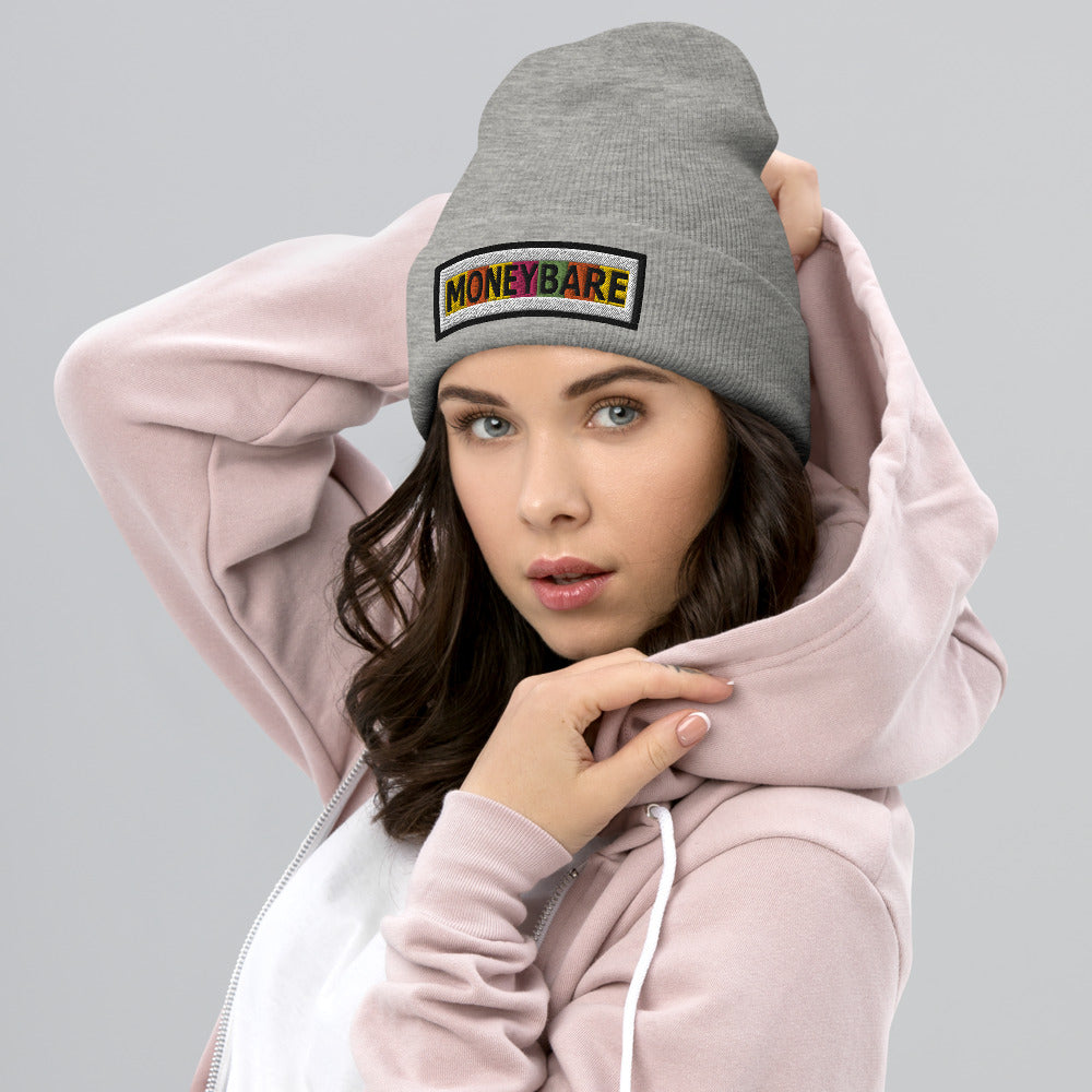 MONEYBARE Cuffed Beanie/Skully - Spectrum/Rainbow