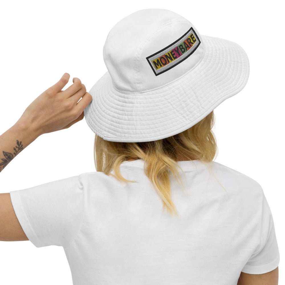 MONEYBARE Wide Brim Bucket Hat - Spectrum/Rainbow