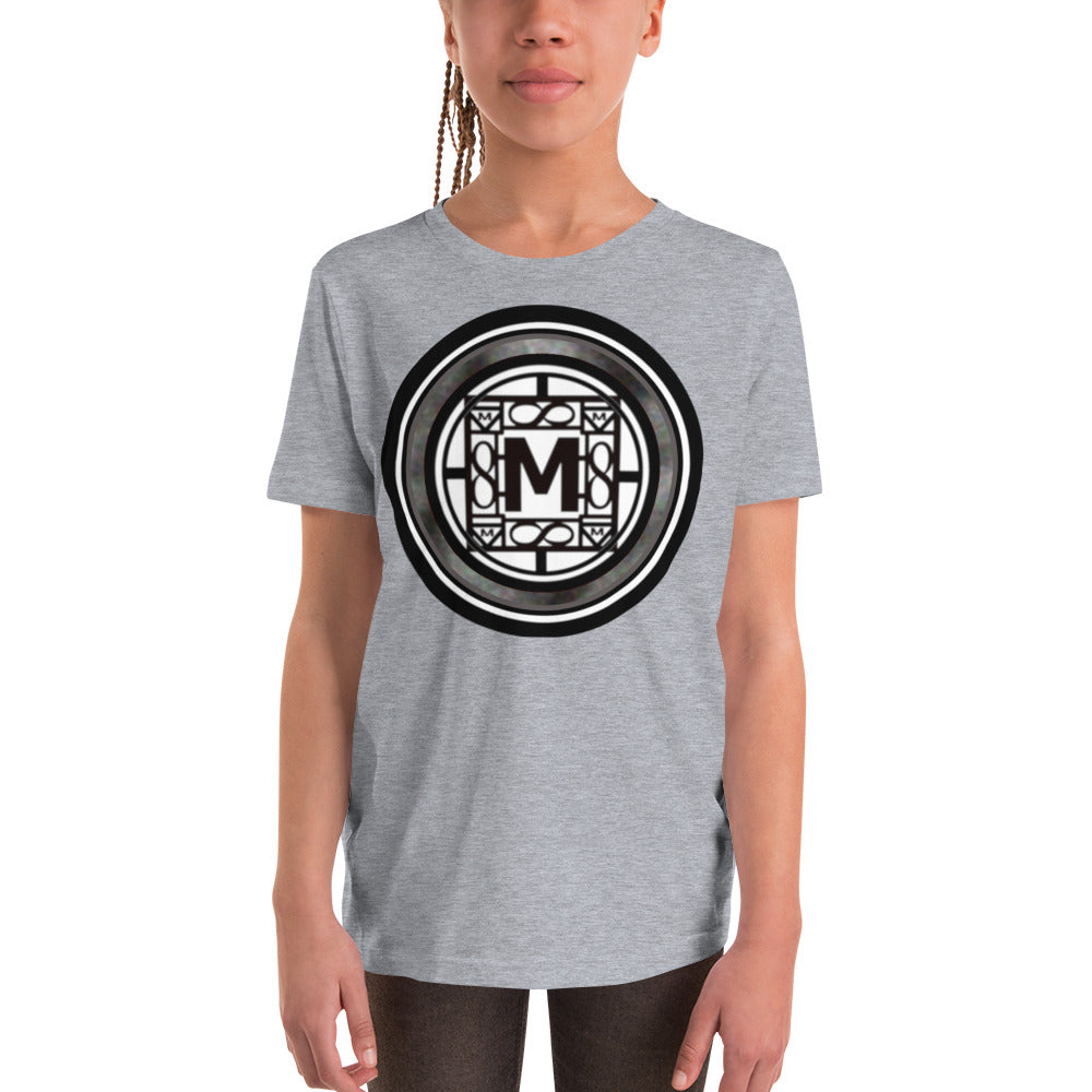 MONEYBARE TTM-1 Youth Short Sleeve Premium T-Shirt - Grey In Icon