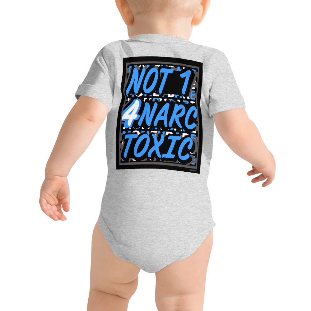 MONEYBARE N4TN-1 Baby Bodysuit One-Piece Onesie - Aqua