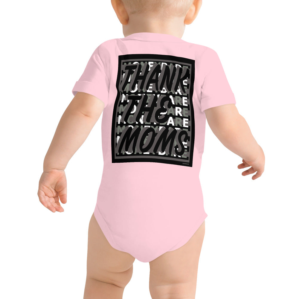 MONEYBARE TTM-1 Baby Bodysuit One-Piece Onesie - Grey