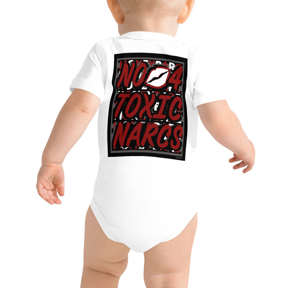 MONEYBARE N4TN-1 Baby Bodysuit One-Piece Onesie - Red