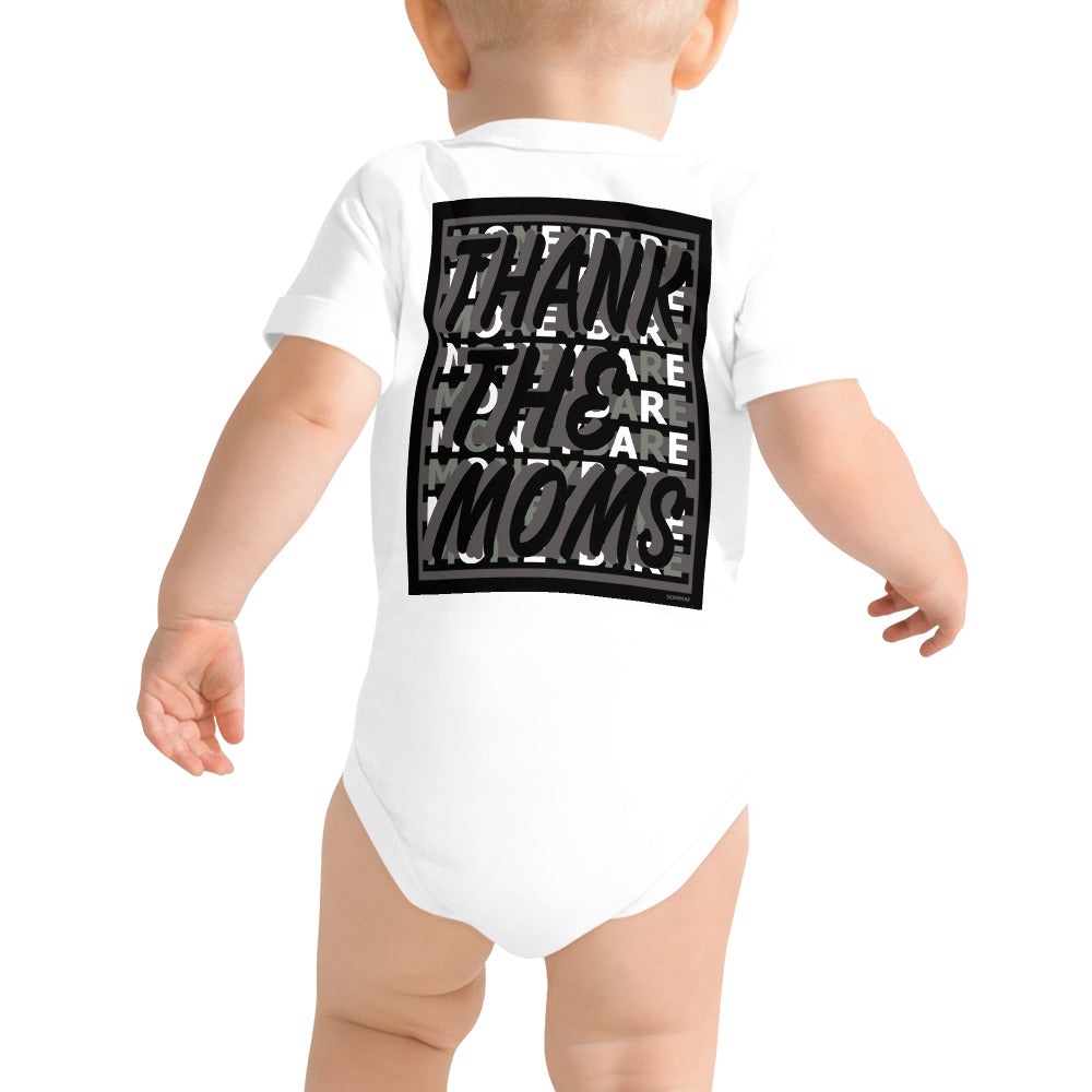 MONEYBARE TTM-1 Baby Bodysuit One-Piece Onesie - Grey