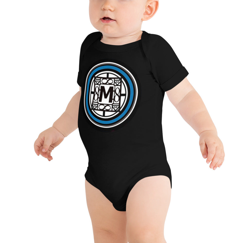 MONEYBARE TTT-1 Baby Bodysuit One-Piece Onesie - Blue