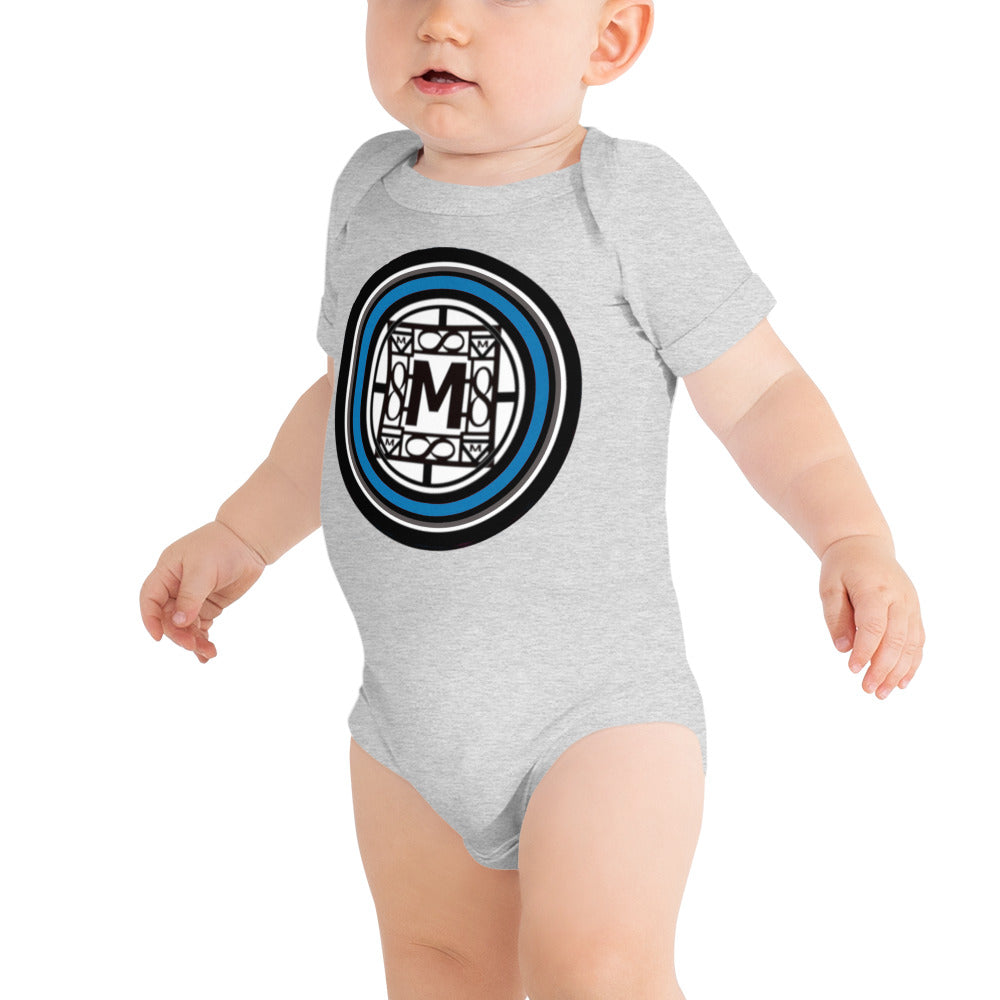 MONEYBARE TTM-1 Baby Bodysuit One-Piece Onesie - Blue