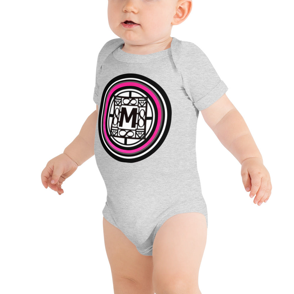 MONEYBARE N4TN-1 Baby Bodysuit One-Piece Onesie - Pink