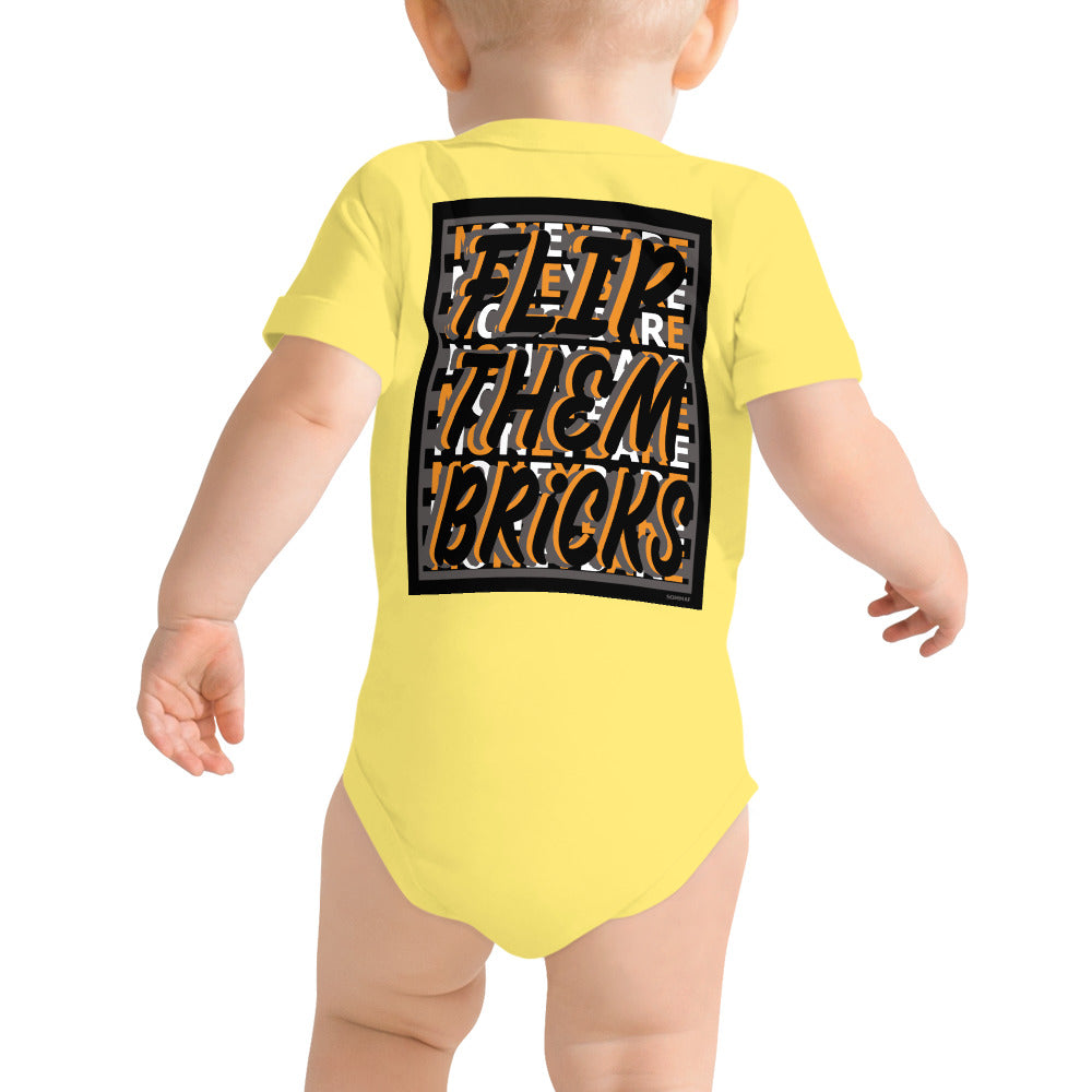 MONEYBARE FTB-1 Baby Bodysuit One-Piece Onesie - Orange