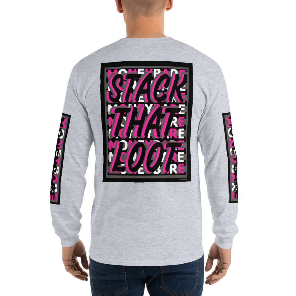STL-1 Men’s Long Sleeve Shirt - Pink