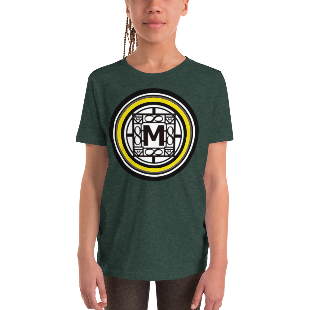 MONEYBARE TTM-1 Youth Short Sleeve Premium T-Shirt - Yellow In Icon