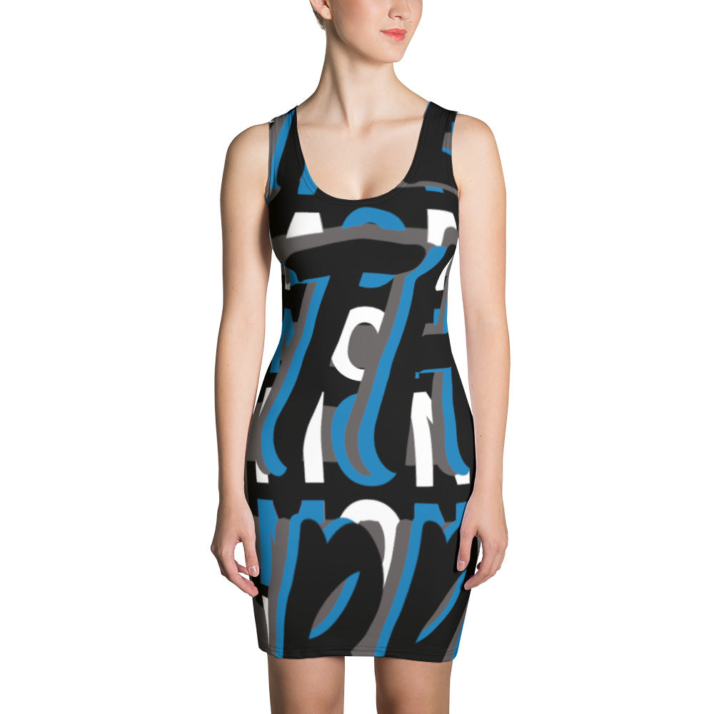 MONEYBARE Boss Fancy FTB-1 "Contouresque" Dress - Blue in Icon