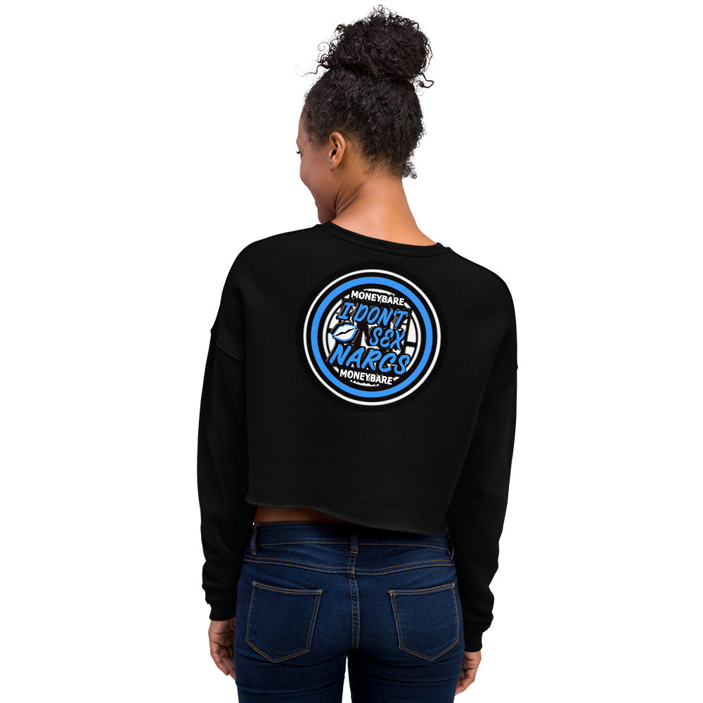 MONEYBARE IDSN-1 Crop Sweatshirt - Aqua In Icon