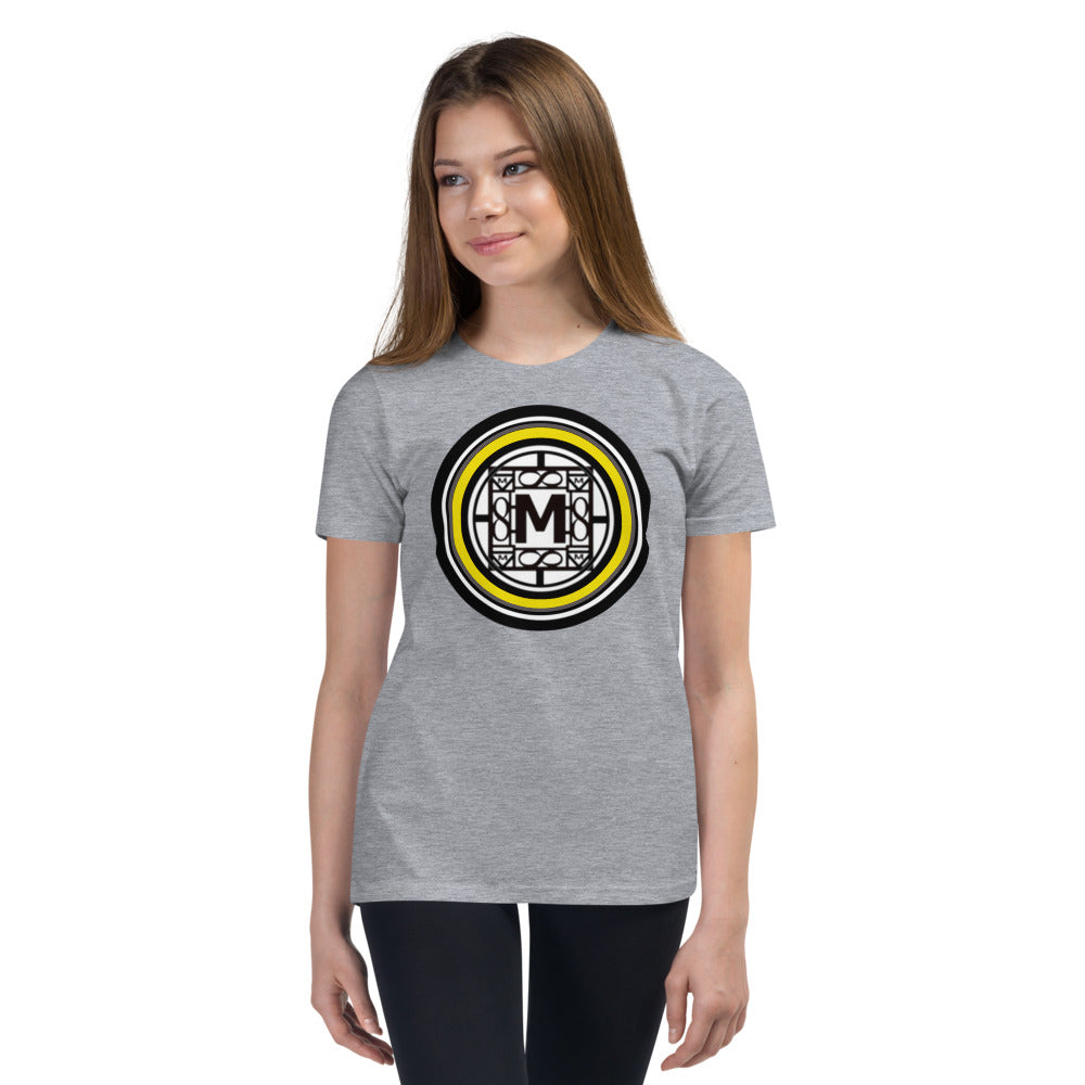 MONEYBARE N4TN-1 Youth Short Sleeve Premium T-Shirt - Yellow In Icon