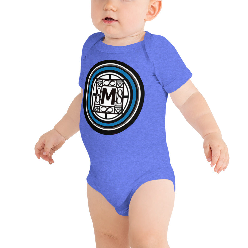 MONEYBARE TTT-1 Baby Bodysuit One-Piece Onesie - Blue