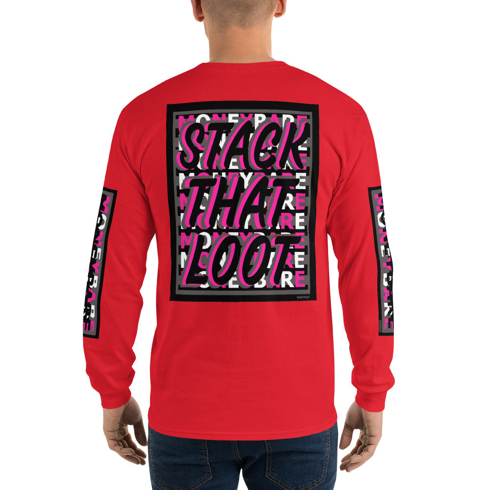 STL-1 Men’s Long Sleeve Shirt - Pink