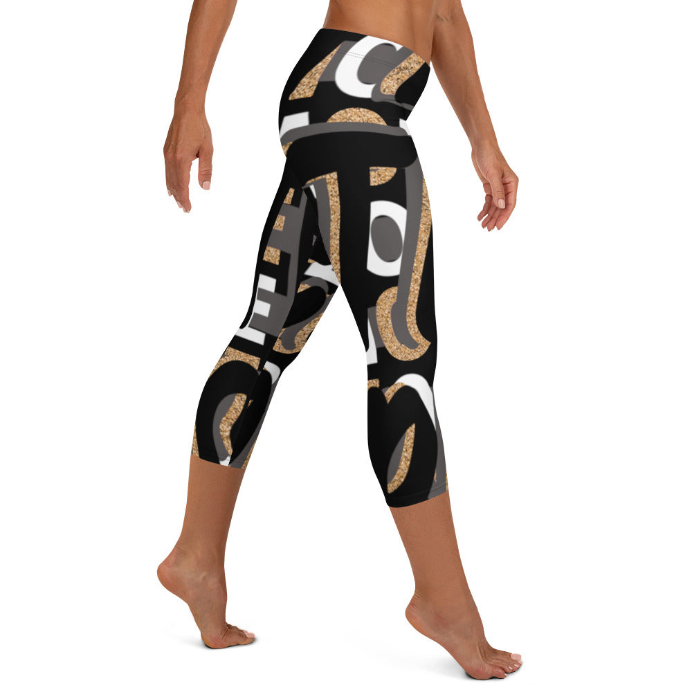 MONEYBARE Boss Fancy FTB-1 "Contouresque" Capri Leggings - Sand in Icon