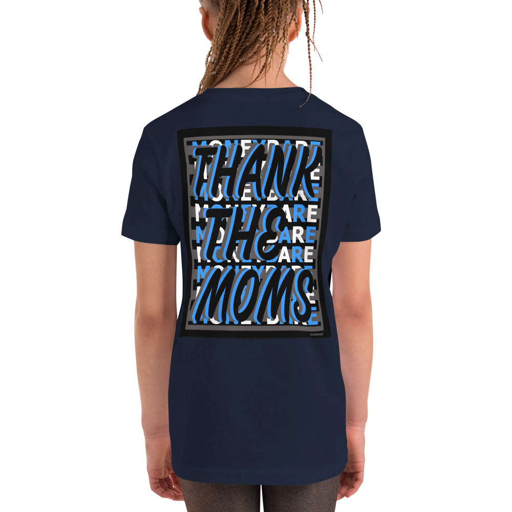 MONEYBARE TTM-1 Youth Short Sleeve Premium T-Shirt - Aqua In Icon