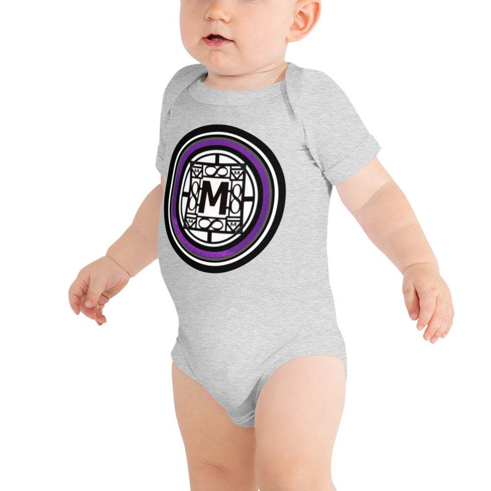 MONEYBARE N4TN-1 Baby Bodysuit One-Piece Onesie - Purple