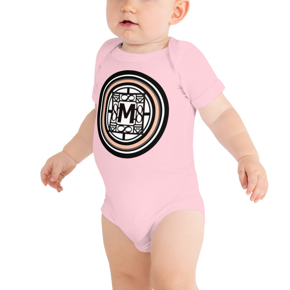 MONEYBARE TTT-1 Baby Bodysuit One-Piece Onesie - Peach