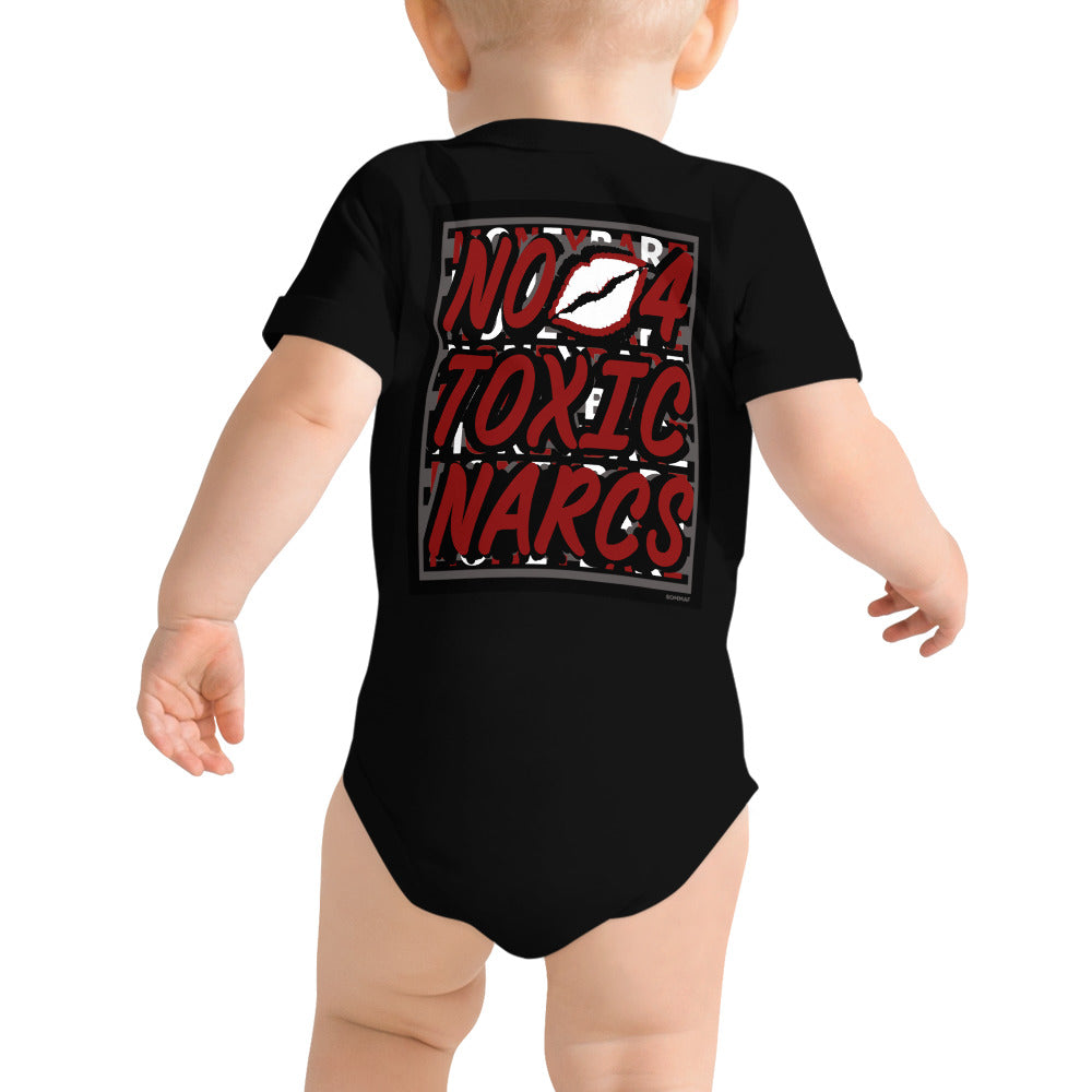 MONEYBARE N4TN-1 Baby Bodysuit One-Piece Onesie - Red