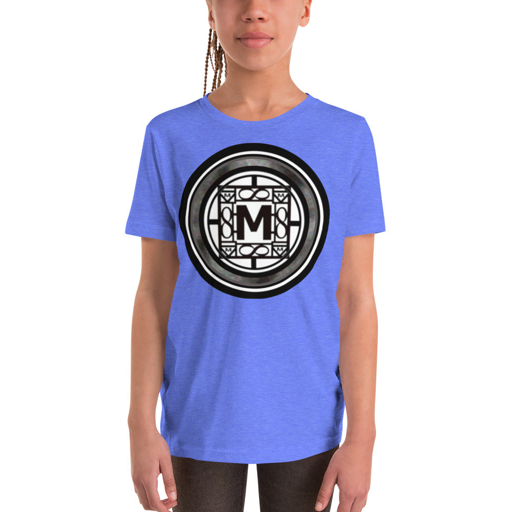 MONEYBARE TTM-1 Youth Short Sleeve Premium T-Shirt - Grey In Icon