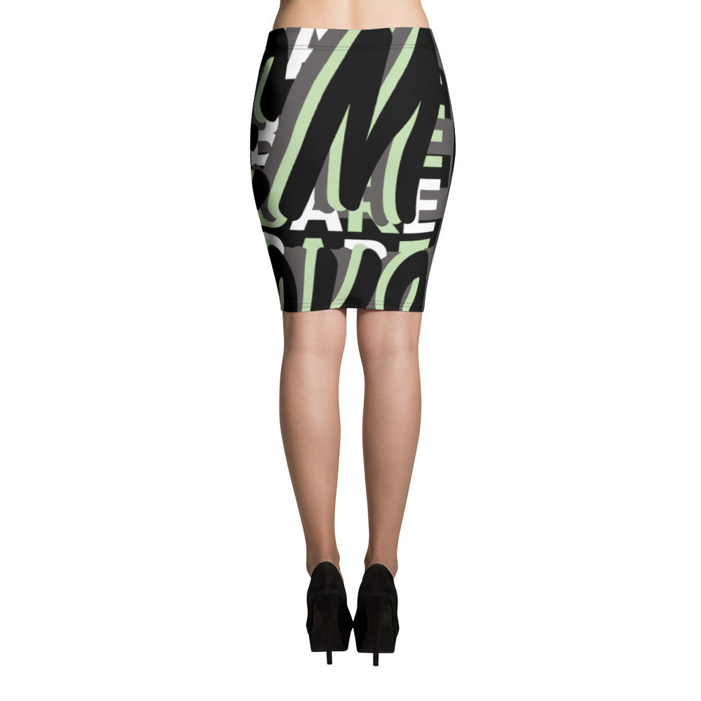 MONEYBARE Boss Fancy FTB-1 Pencil Skirt - Mint Green