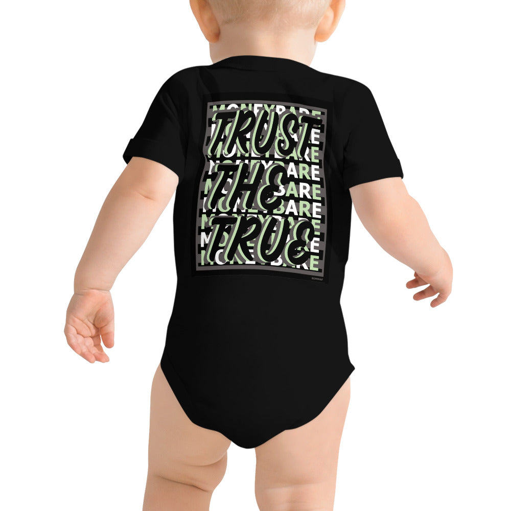 MONEYBARE TTT-1 Baby Bodysuit One-Piece Onesie - Mint Green