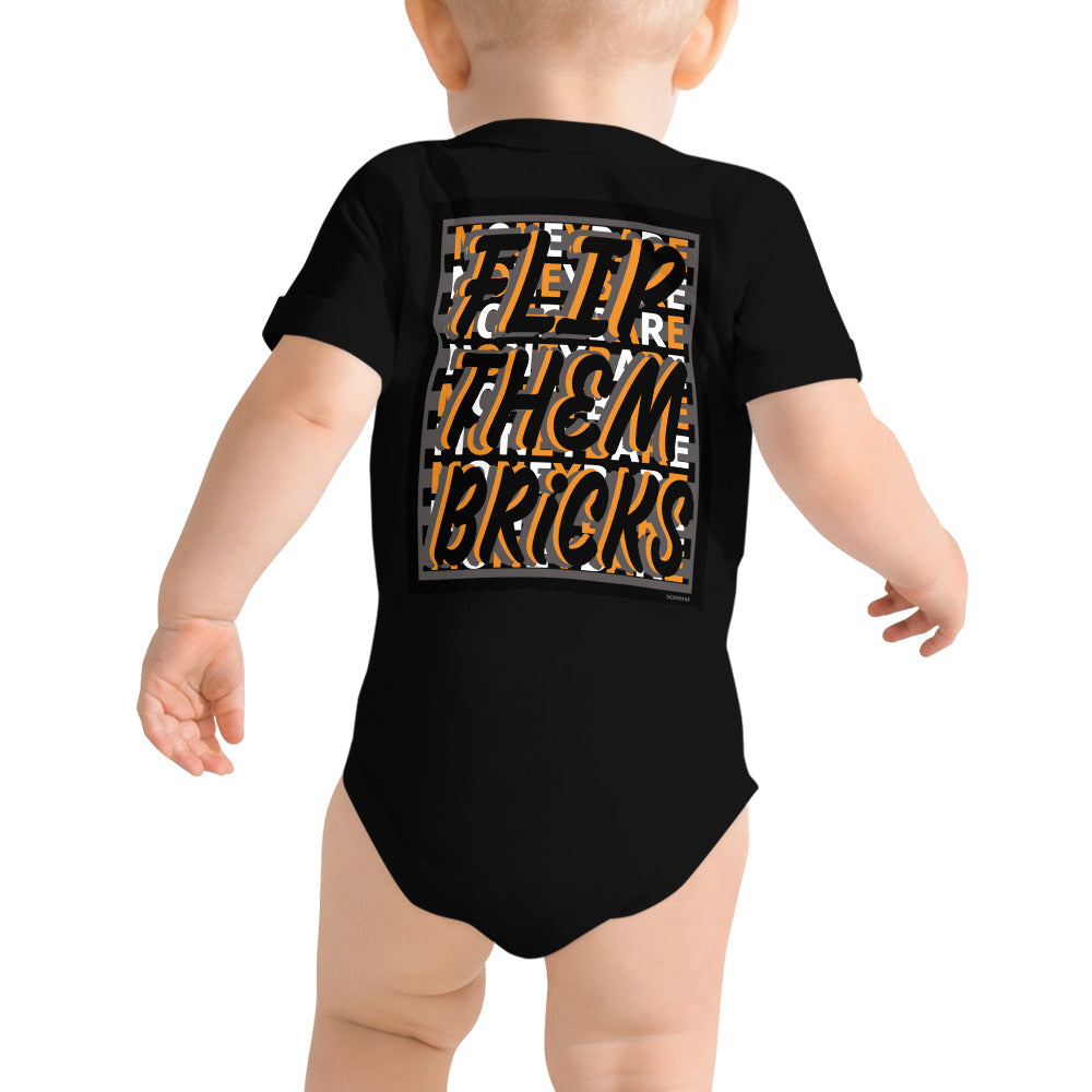 MONEYBARE FTB-1 Baby Bodysuit One-Piece Onesie - Orange