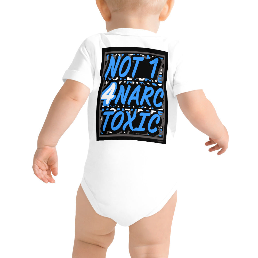 MONEYBARE N4TN-1 Baby Bodysuit One-Piece Onesie - Aqua