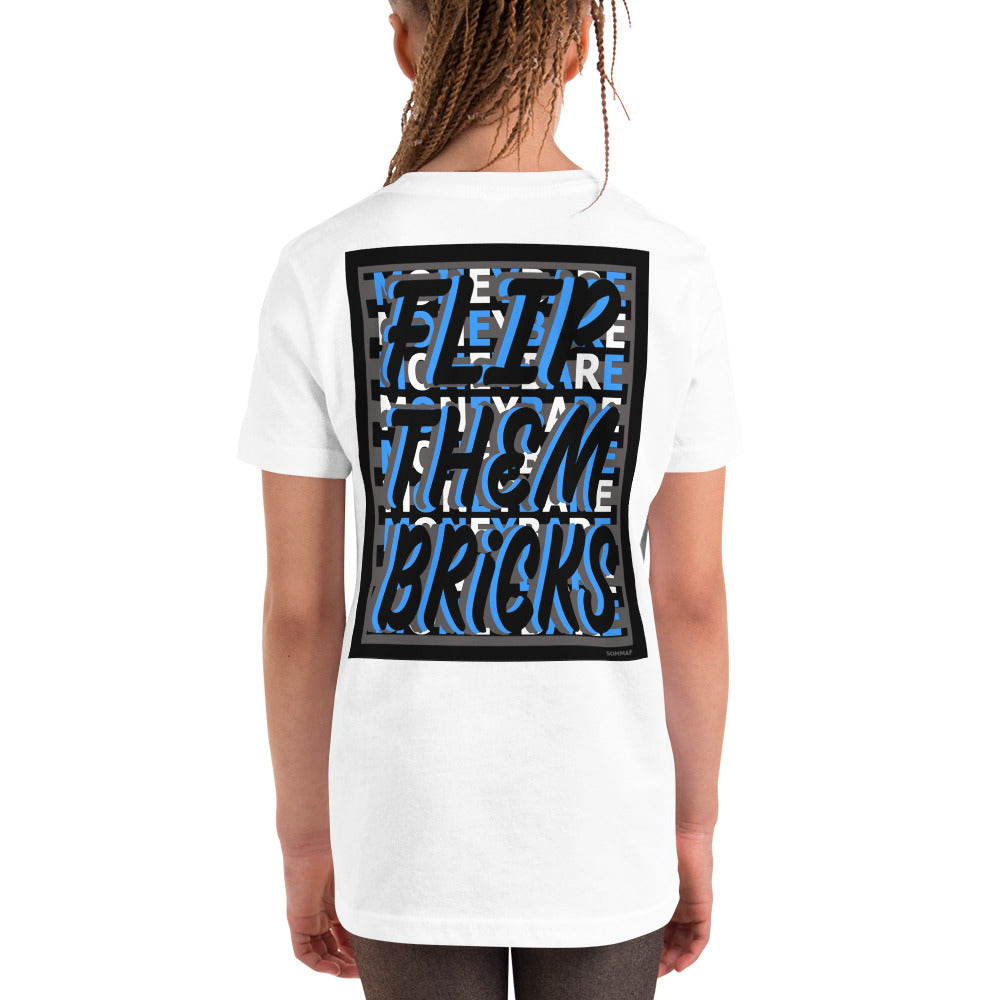 MONEYBARE FTB-1 Youth Short Sleeve Premium T-Shirt - Aqua